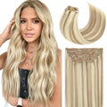 Light Brown with Platinum Blonde Clip-In Hair Extensions 16 Inch 120g - P#8/60