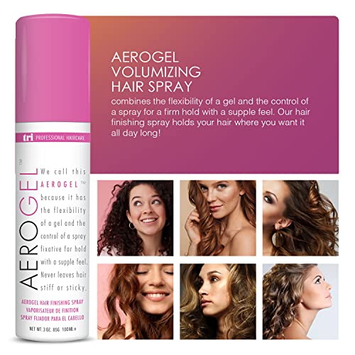 TRIDESIGN Aerogel Strong Hold Volumizing Hair Spray 3 oz Pack of 2
