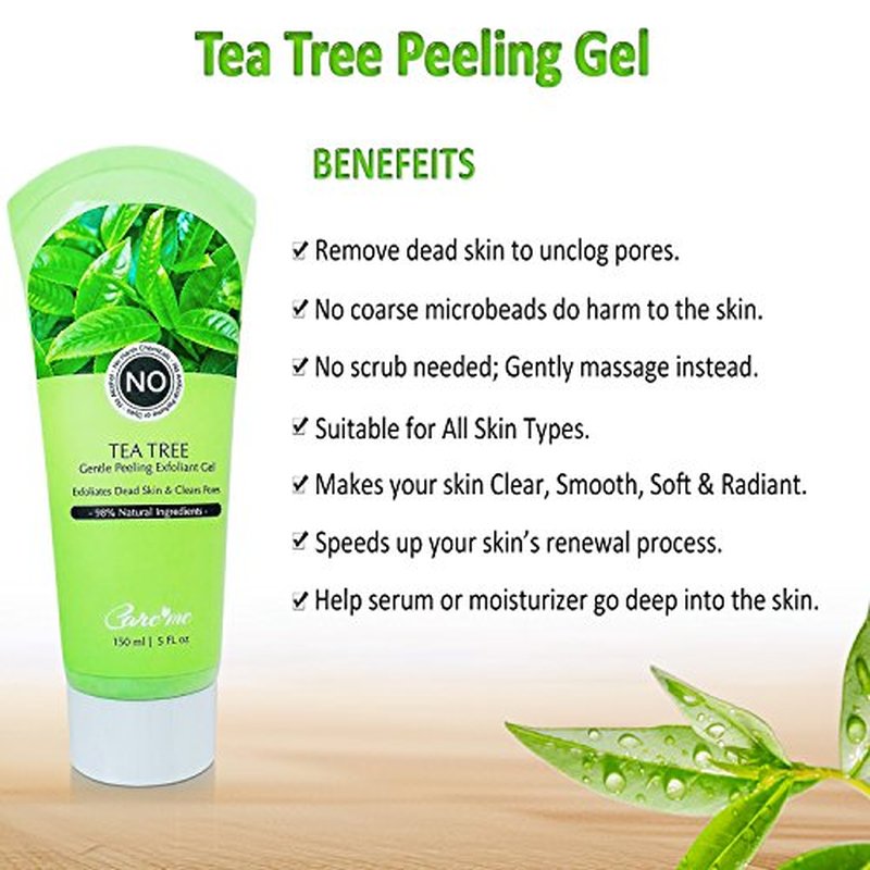 Facial Exfoliating Gel, Non-Scrub Gentle Exfoliantor for Face & Body, Exfoliates, Peels, and Removes Dead Skin Cells, Reveals Glowing, Brighter Skin, 150 ml/5 fl oz