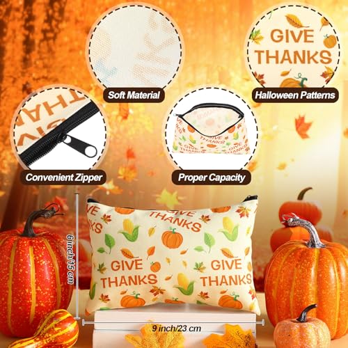 Dansydaisy Fall Makeup Bag Set with Keychains Socks Notepads - Autumn Gifts, Autumn Theme, Bulk