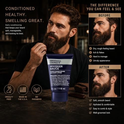 Grooming Lounge Whisker Sauce Beard Conditioner - Avocado & Lime, 4 Oz - Variation of THIS listing