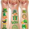 50 PCS St Patrick's Day Tattoos Stickers for Kids, St Patricks Day Decorations Accessories, Irish Shamrock Tattoo Stickers for Party Favors Supplies