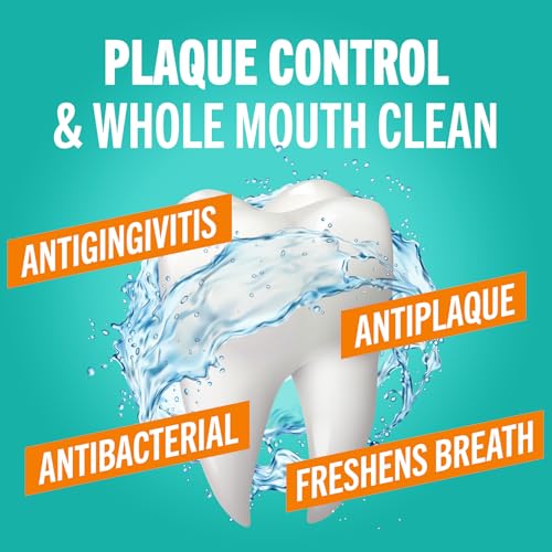 TheraBreath Plaque Control Oral Rinse - Mint Flavor - 16 Fl Oz Pack of 4