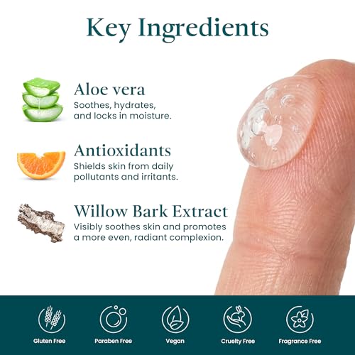 VI Derm Hydrating Gentle Purifying Cleanser ? Face Wash with Aloe Vera, Antioxidants, and Willow Bark, Travel Size Mini Facial Cleanser for Makeup Removal and Sensitive Skin ? 0.75 Fl Oz / 22 mL