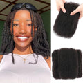 Afro Kinky Curly Human Hair Extensions for Dreadlocks & Twists - 18 Inch 50 Gram - #1B