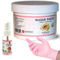 Sugaring NYC Kit - 350 Jar Sugaring Paste, Anti Ingrown Hair Solution and Set of Gloves - Perfect for Bikini Sugaring, Brazilian Sugaring & Legs