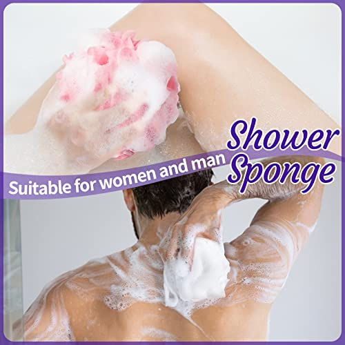 Umigy 36 Pcs Colorful Mesh Bath Loofahs Bulk Exfoliating Body Scrubbers for Men & Women
