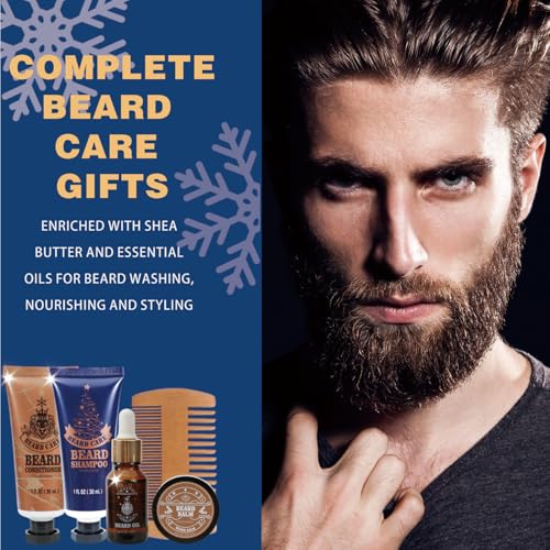 Men's 24-Day Beard & Skincare Advent Calendar - Holiday Grooming Gift Set