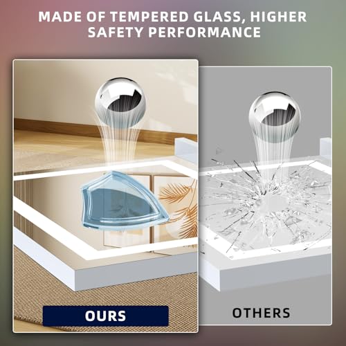 FENCHILIN Vanity Mirror with Lights, 23" x 18" RGB Backlit + Front Lit Hollywood Makeup Vanity Mirror LED Strip with 3 Colors Modes Smart Touch for Dressing Room & Bedroom White