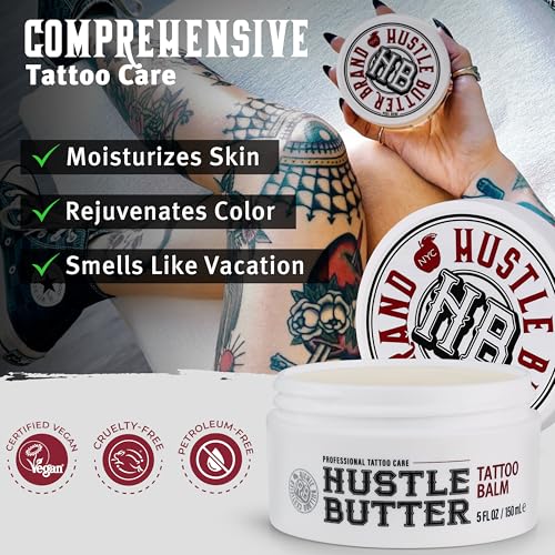 Hustle Butter Tattoo Aftercare Balm 5oz 2-Pack + Tattoo Soap Set