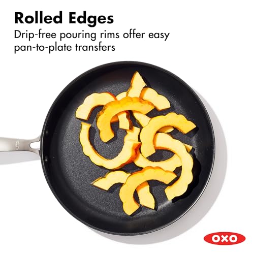 12-Inch Nonstick Frying Pan Skillet with Lid Storm Blue - Durable Ceramic, Hard Anodized, Scratch-Resistant