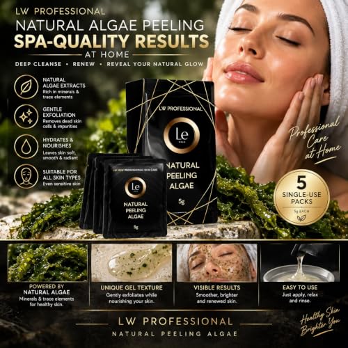 Natural Algae Face and Body Peel Kit - 3-Step Exfoliation for Skin Renewal