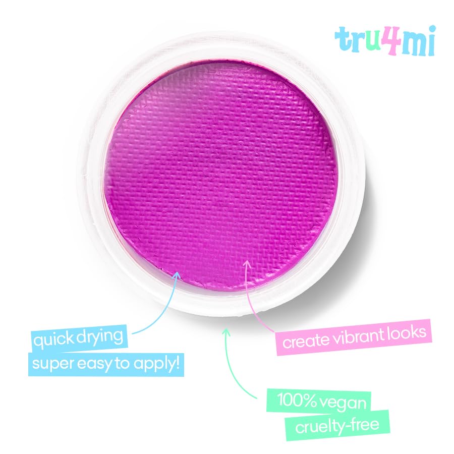-Water Activated Eyeliner -Wet Liner Makeup - Smudge Proof Face Body Paint - Skin Safe & Child Friendly - “TruLuv” Red -10g/container