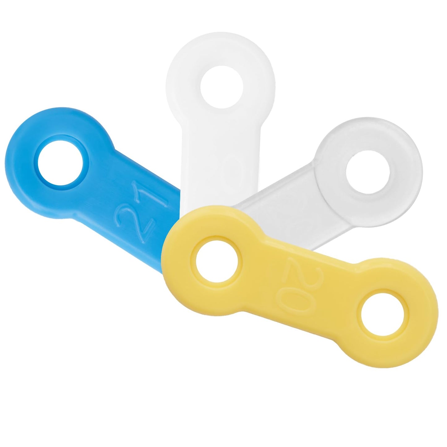 20PCS Replacement Elastic Straps for Meyson EMA Application (Blue, 19 mm)