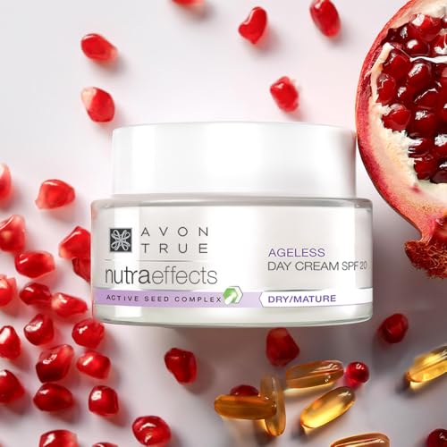Avon Nutra Effects Ageless Day Cream SPF 20, 50g - Dry/Mature - Active Seed Complex