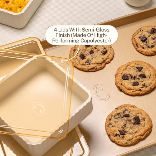 Cravings by Chrissy Teigen Silicone Baking Set with Lids - 9 Pieces