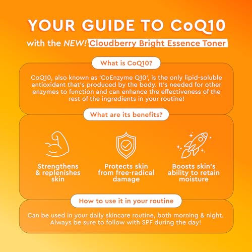 Glow Recipe Travel Size Cloudberry Brightening Toner + Essence Skincare-CoQ10 Face Toner to Strengthen Skin Barrier+Hydrating Rice Water, Vitamin C, E & 5% Glycerin to Soften & Even Skin Tone (30 ml)