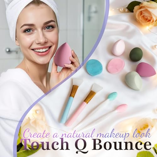 Spa Gifts for Women Self Care Gifts for Women - Relaxing Birthday Gift Basket with 6 Face Scrubbers, 4 Makeup Sponges, Bath Bombs, Eye Mask - Get Well Soon Care Package for Mom Best Friend Sister