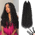 18 Inch Curly Crochet Hair 120 Strands - Pack of 8 for Black Women - Protein Silk Fiber