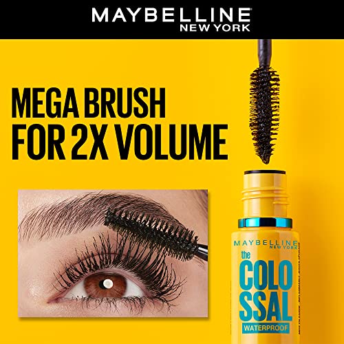 Maybelline New York Volum' Express The Colossal Big Shot Waterproof Mascara, Very Black, 0.32 fl. oz., 1 Count (Pack of 1), (I0097470)