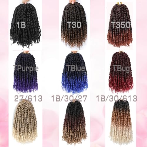 Bestlove Passion Twist Crochet Hair 18 Inch T1B/30/27 - Pack of 8