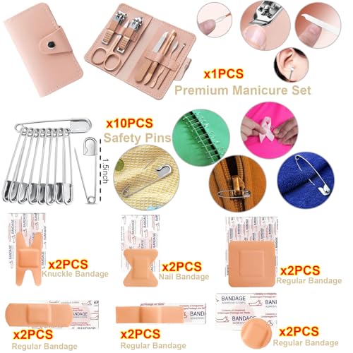 Wedding Day Survival Kit for Bride ? Mini Emergency Personal Care Set with Essential Supplies. Maid of Honor Tool Kit for Beauty & Fashion Fixes, Travel