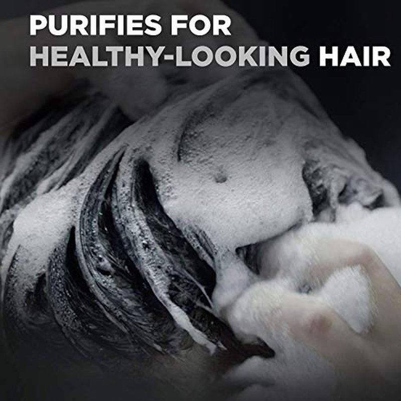 Dove Men+Care Shampoo For Healthy-Looking Hair Charcoal + Clay Naturally Derived Plant Based Cleansers 20.4 oz