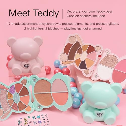 Teddy Kim Palette with 17 Eyeshadows, 2 Blush & Highlighters - Pink Variation