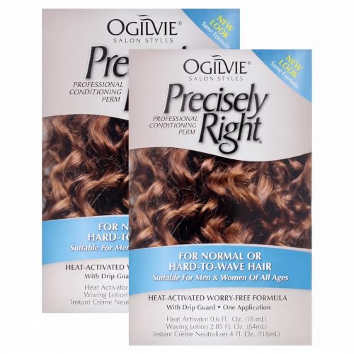 Ogilvie Perm Kit for Normal Hair - 1 Count Pack of 2, Home Curling Solution
