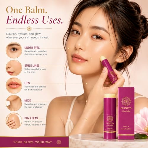 Hydrating Face & Lip Balm Stick with Noni, Ceramides & Peptides – Multi-Use Skin Repair