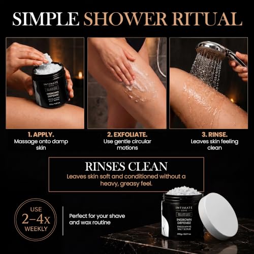 Sea Salt Exfoliating Scrub for Ingrown Hairs & Razor Bumps - 250g
