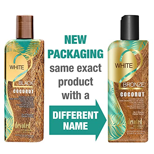 Dark Bronzing Tanning Lotion with Coconut Water & Oil - 8.5 oz