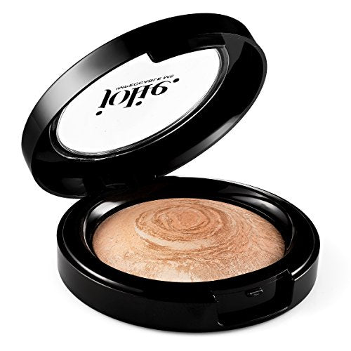 JOLIE Marbleized Baked Finishing Powder Bronzer & Highlighter Satin Glow