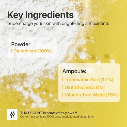Numbuzin No.5 Glutathione TXA Dark Spot Ampoule 0.35 Fl Oz - Brightening Serum for Uneven Skin