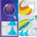 Space Rocket Bath Bombs for Kids - 3 oz x 4, Natural & Organic with Surprise Rainbow Inside - Fun Bubble Bath Gift for Boys & Girls