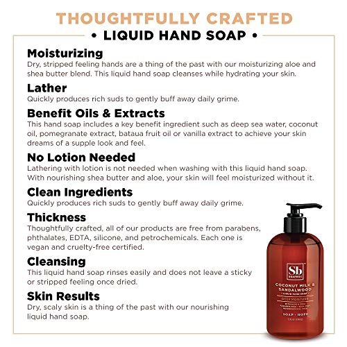 Soapbox Liquid Hand Soap Refill Combo Pack, Coconut Milk & Sandalwood + Meyer Lemon & Tea Leaves, 64oz Half Gallon Refills (Pack of 2)