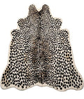 Multi Leopard Faux Fur Area Rug 5.2ft x 6.5ft - Cheetah Print Animal Print
