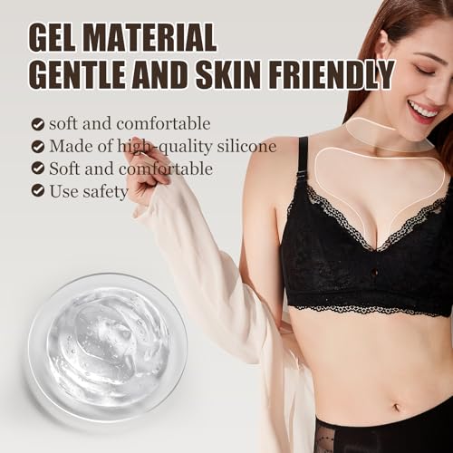 Silicone Chest Wrinkle Pads - Anti-Aging Neck & Chest Line Smoothing (8 Pack)
