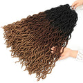Eliza 24 Inch Wavy Gypsy Faux Locs Crochet Hair OM3T3027 - 7 Packs Goddess Locs for Black Women