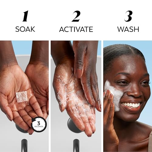 Olay Hyaluronic Acid Face Wash 32 Count Pack of 4 - Fragrance-Free Daily Gentle Cleanser for All Skin Types