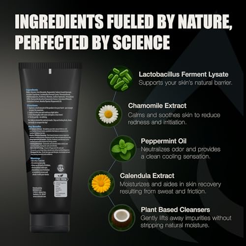 Intimate Wash for Men, 3.38 Fl Oz., Premium Postbiotic PH Balanced Groin Wash, All Day Freshness, Effective Hydrating Gentle Clean for Private Parts, Natural Men¡¯s Hygiene, POSTBIOTICS