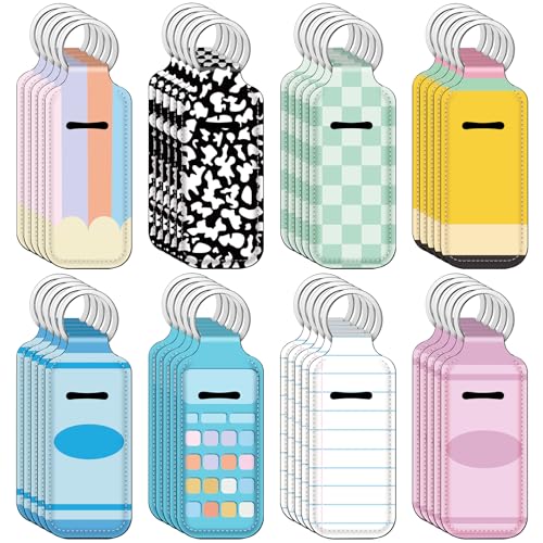40 Pcs Teacher Lipstick Holder Keychain Pastel Variation of THIS Listing