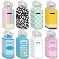 40 Pcs Teacher Lipstick Holder Keychain Pastel Variation of THIS Listing