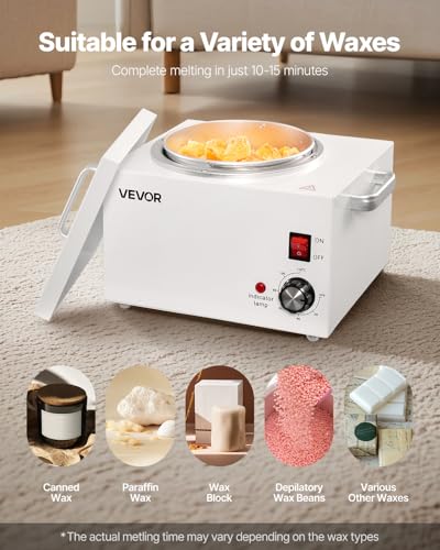 Large Capacity Wax Warmer 3000ML 300W Adjustable Temperature for Hair Removal