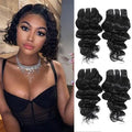 Deep Wave Human Hair Bundles - 10 Inch Natural Color Brazilian Virgin Hair for Black Women