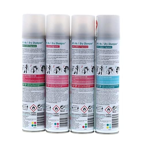 Batiste Dry Shampoo Original, Cherry, Blush, Tropical (4 pack) 6.73 oz