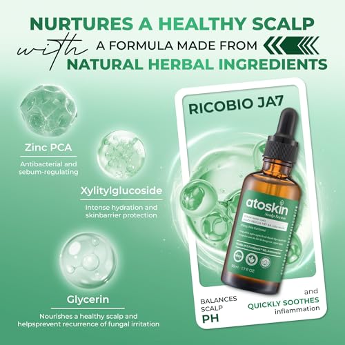 Atoskin Seborrheic Dermatitis & Dandruff Serum + Shampoo for Adults & Kids
