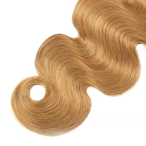 Bafamiya 30 Inch Honey Blonde Body Wave Human Hair Bundles - Unprocessed Virgin Brazilian Extensions