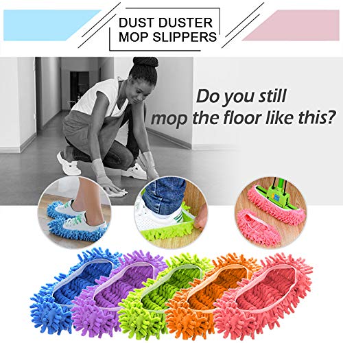 Cosywell Mop Slippers Shoes Cover Dust Duster Slippers 10 PCS 5 Pairs Clear Toiletry Bag Quart Size Bag Travel Makeup Cosmetic Bag PVC Toiletries Cosmetic Pouch for Women Men 3PCS (S)