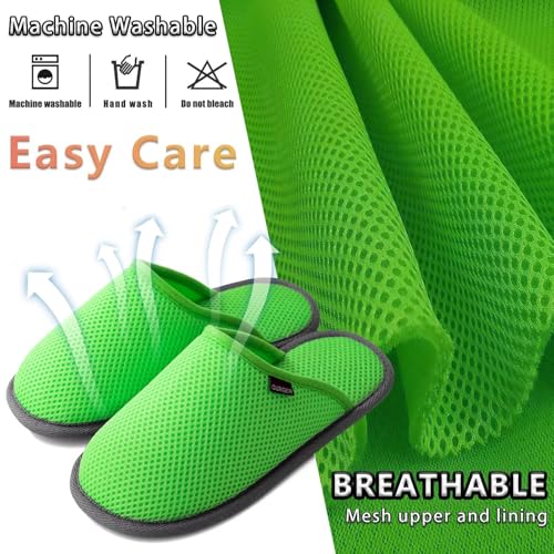 BUGUKI Washable Guest House Slippers Set for Spa, Hotel & Travel, Non-Slip, 3 Pairs (Size 6-14 Women / 4-13.5 Men)